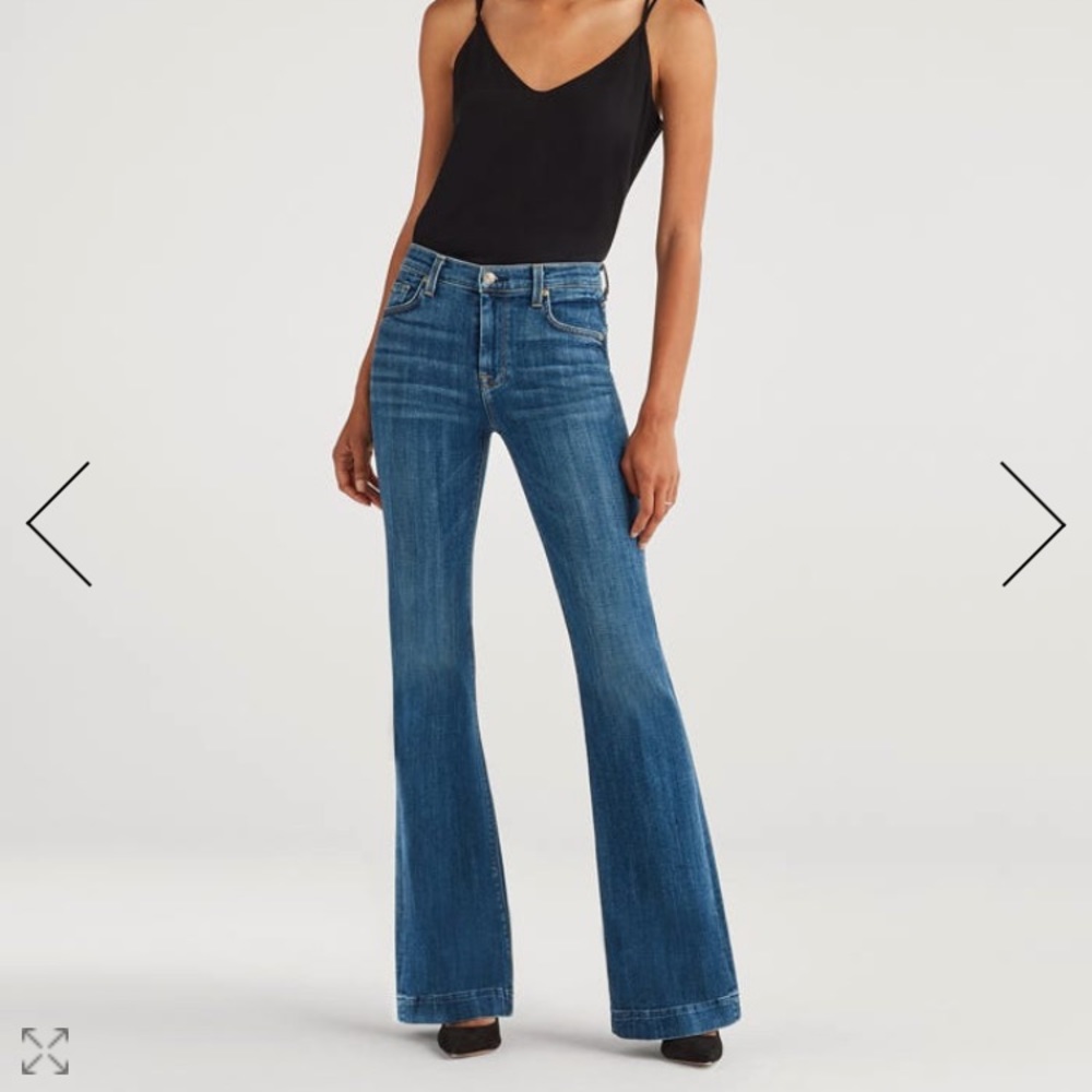 7 for all mankind high waist flair leg jeans